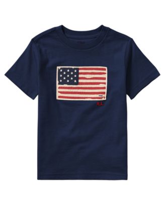 Boys' 2-7 Flag Cotton Jersey T-Shirt