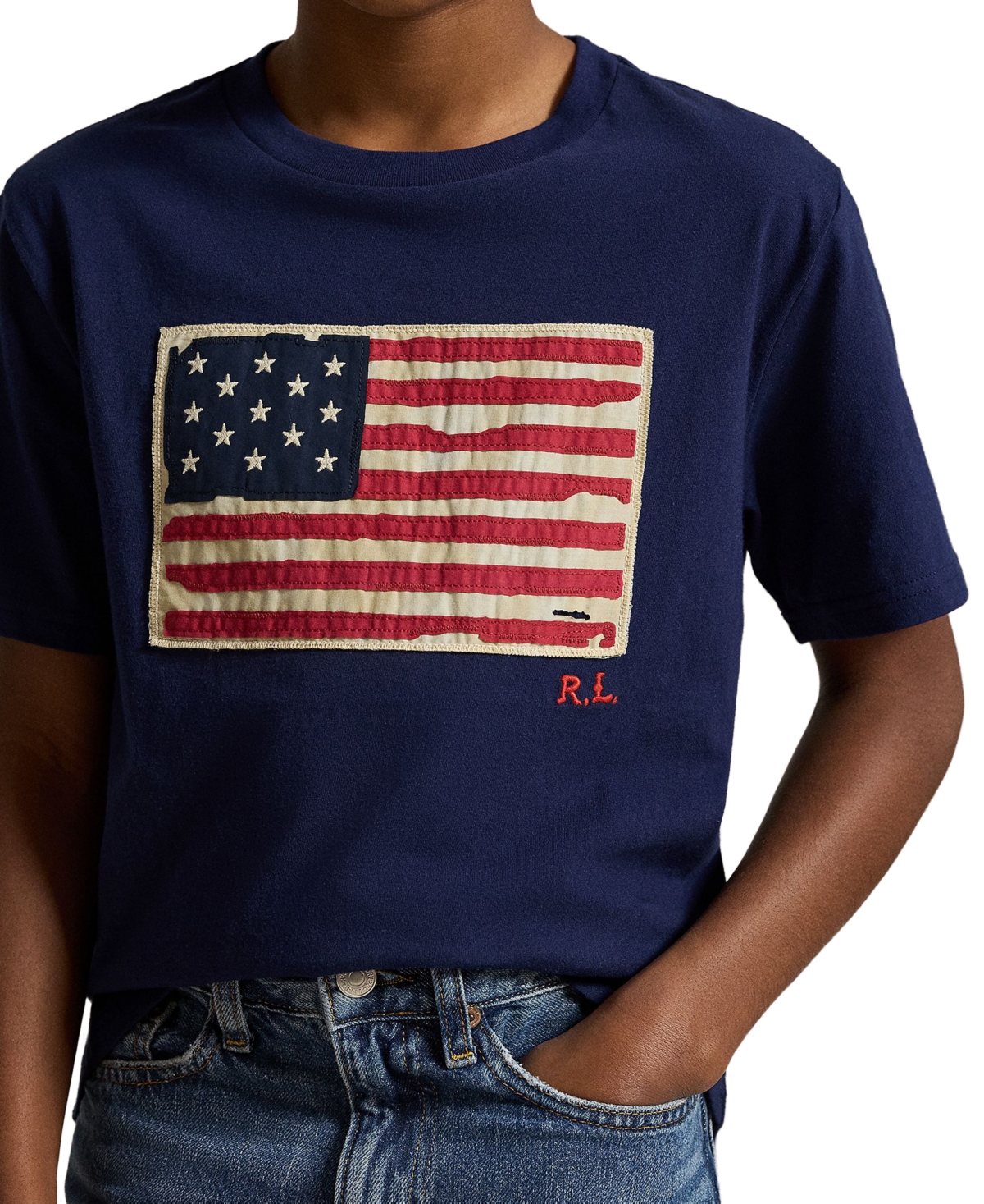 Polo Ralph Lauren Big Boys Flag Cotton Jersey T-shirt