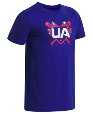 Boys' 6-20 Baseball Americana Short-Sleeve Baseball Graphic T-Shirt