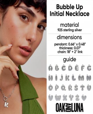 Bubble Up Initial Necklace