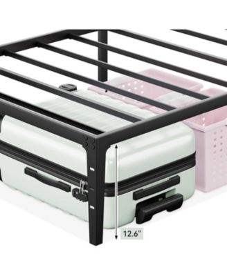 Metal Platform Bed Frame Storage Steel Slat Support Noise-Free No Box