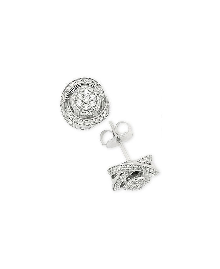 Macy's sterling silver hot sale stud earrings