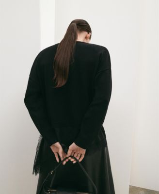 Women's Lace Combo Jumper Sweater