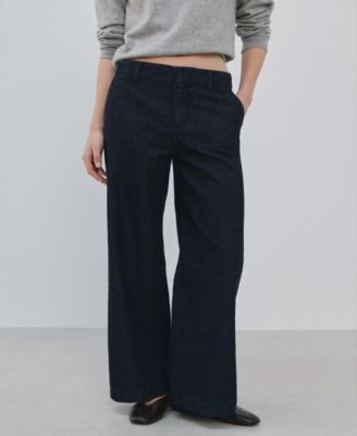 Women's Wide Leg Mid-Rise Jeans