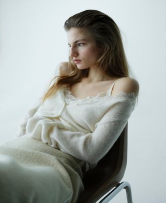 Women's Lace Neck Top