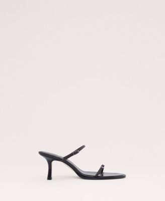 Women's Leather Strappy Buckle Sandals