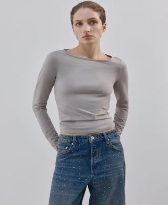 Women's Rhinestones Wide Leg Jeans