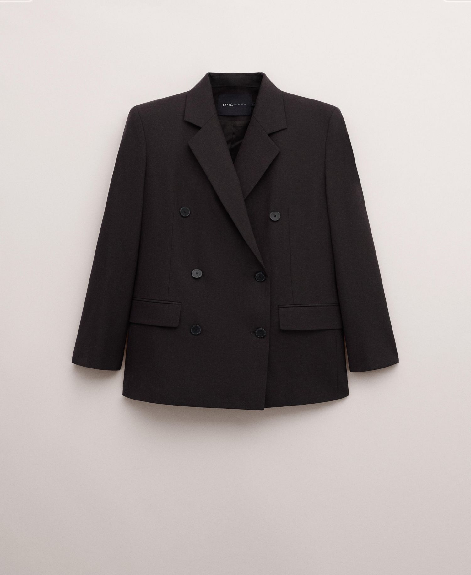 Women's Selection Double-Breasted Wool Suit Blazer