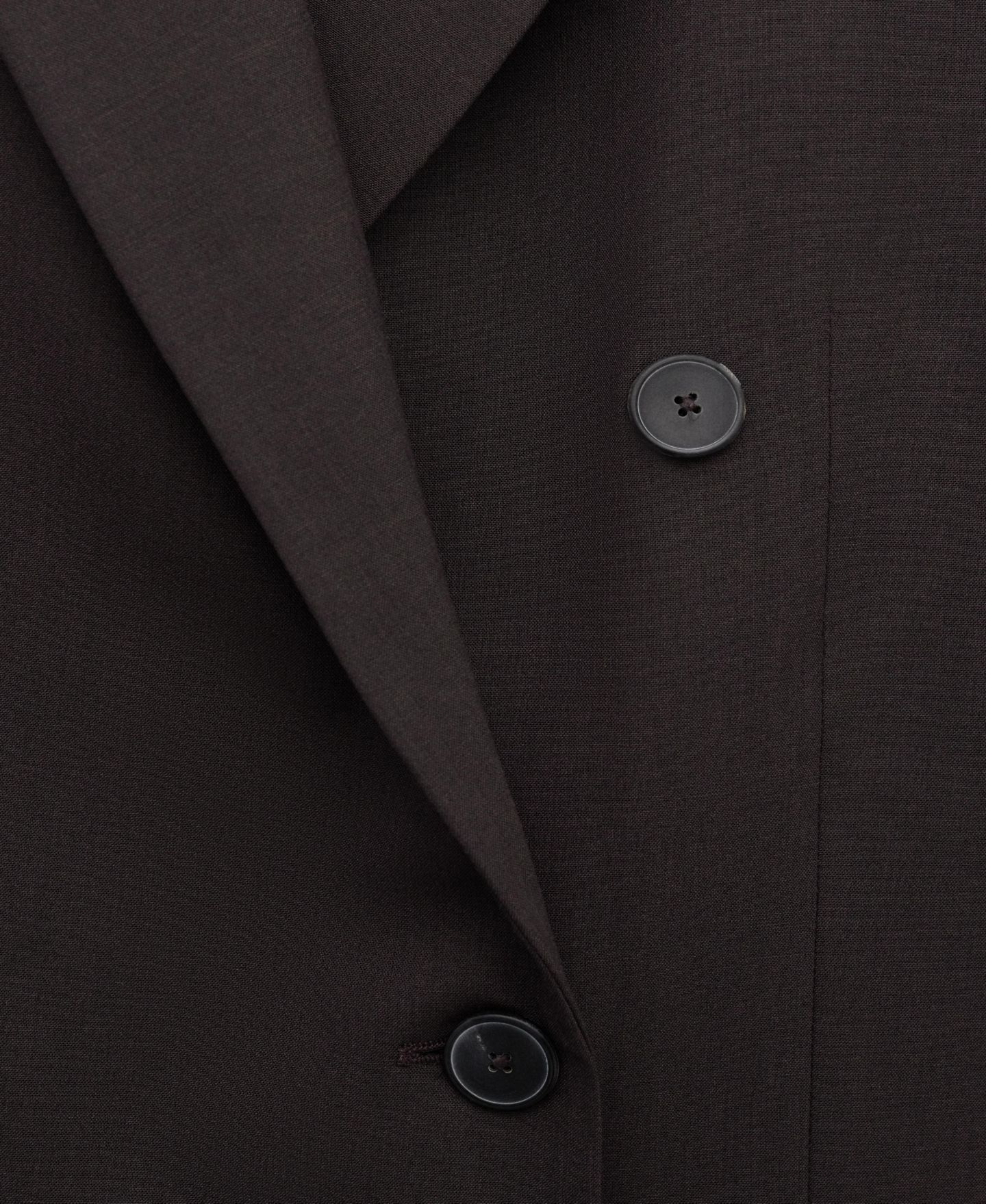 Женский пиджак MANGO Selection Double-Breasted Wool Suit Blazer, цвет: Сливовый — фото 4