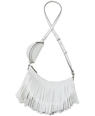 Duo Small Leather Fringe Crossbody Bag