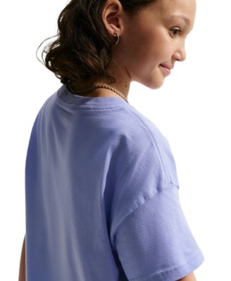 Girls' 7-16 Sportswear Essential Cotton Swoosh Logo T-Shirt