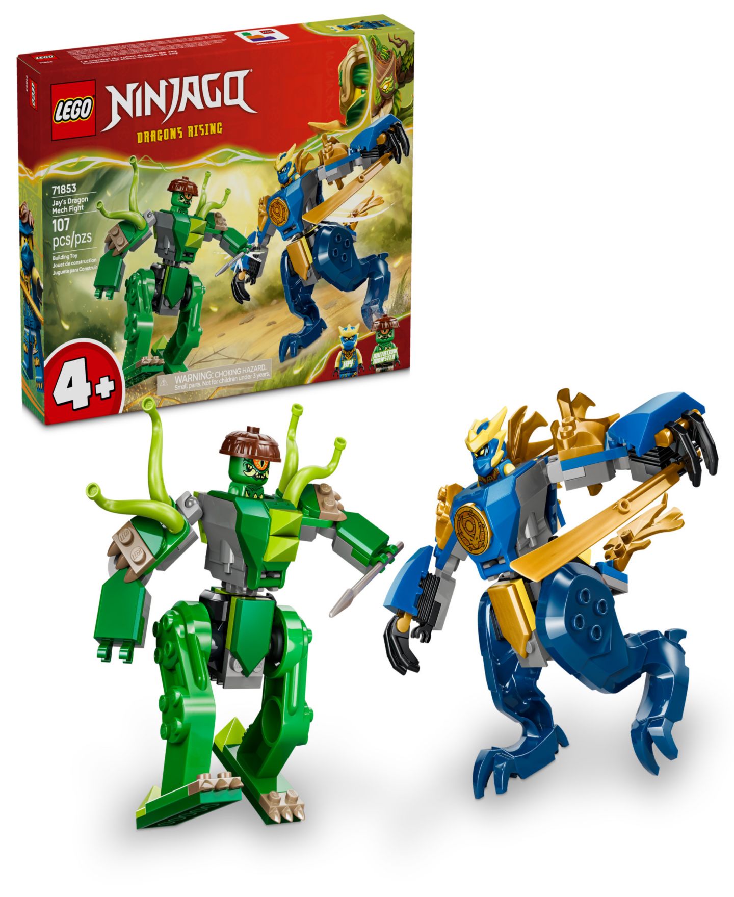 Детский конструктор LEGO® Ninjago Jay's Dragon Mech Fight Building Set, 71853 — фото 1
