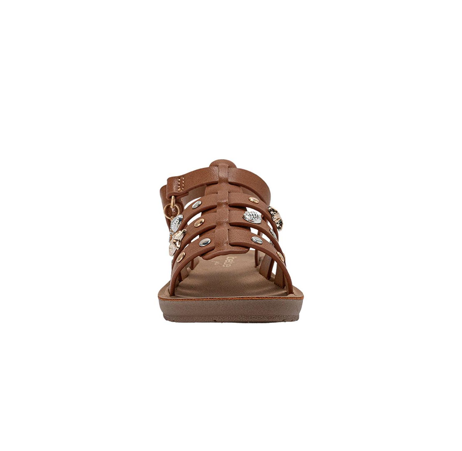 Big Girls Girl's Fashion Sandals - Dressy Shoes with Decorative Metal Charms