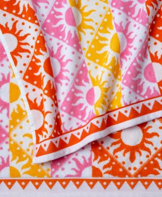 Cotton Sun Stripe Beach Towel, 40" x 70"