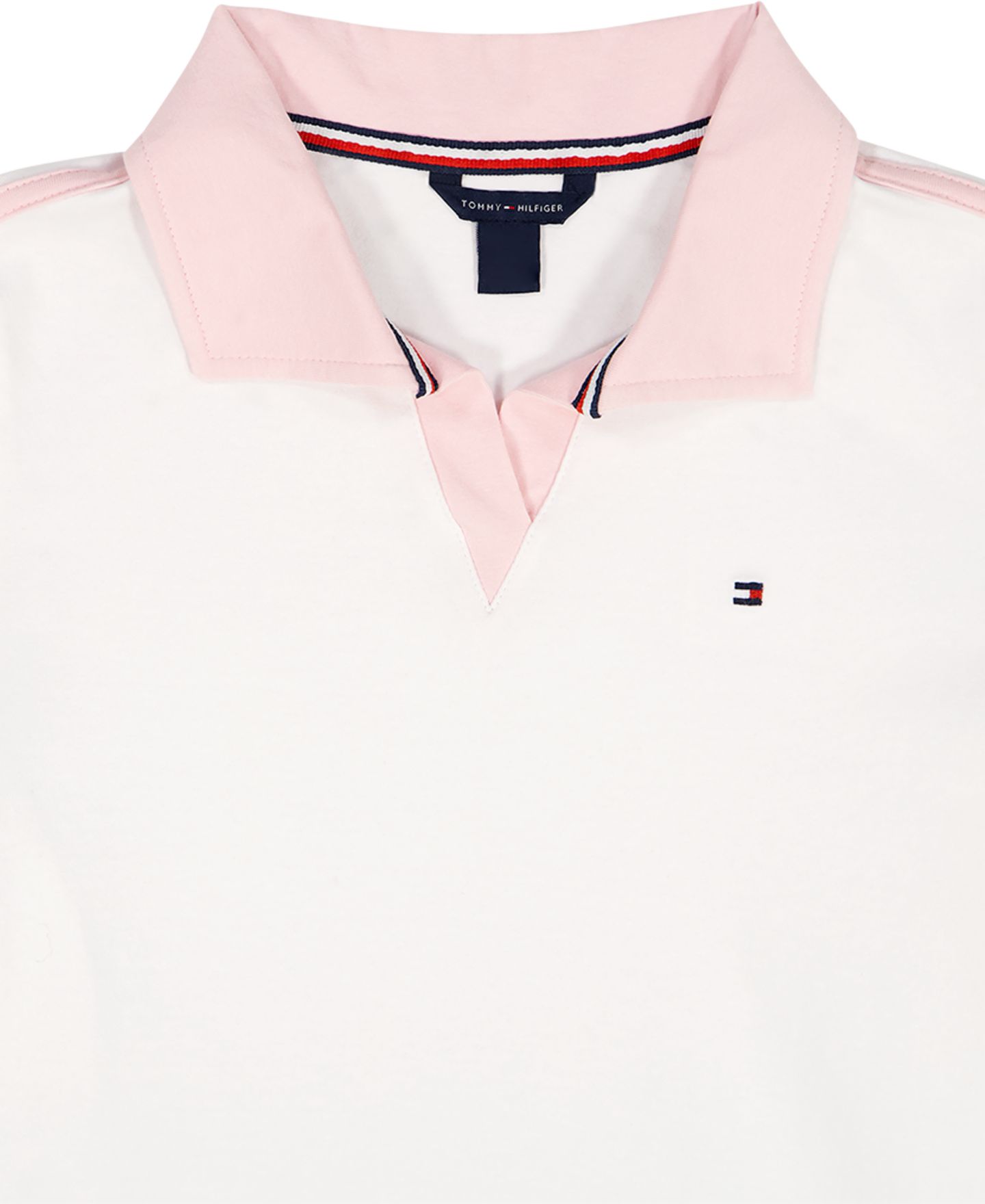 Поло Tommy Hilfiger Tennis Short-Sleeve Polo для девочек, цвет: Белый — фото 5