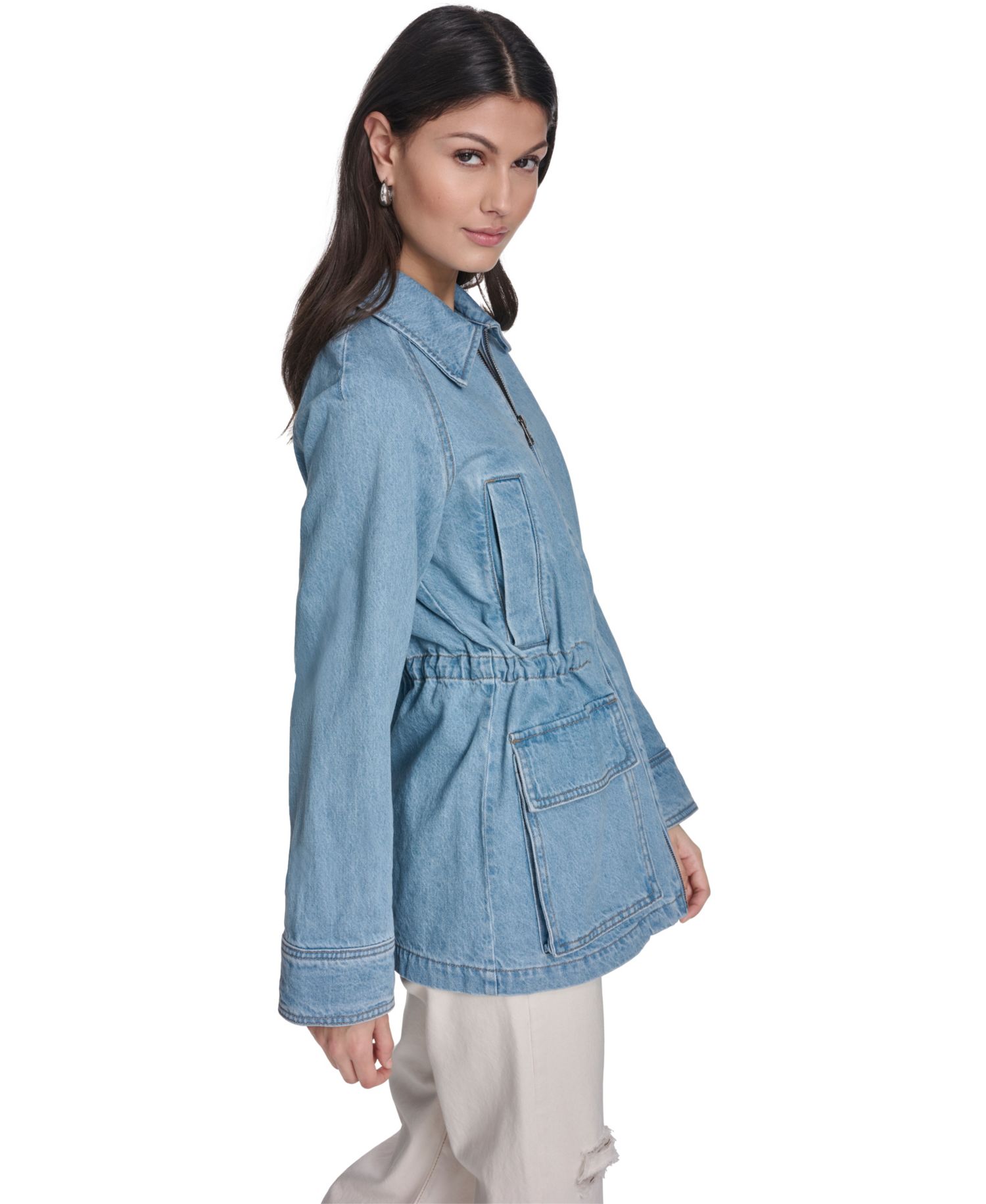 Women's Cinch Waist Cotton Barn Jacket