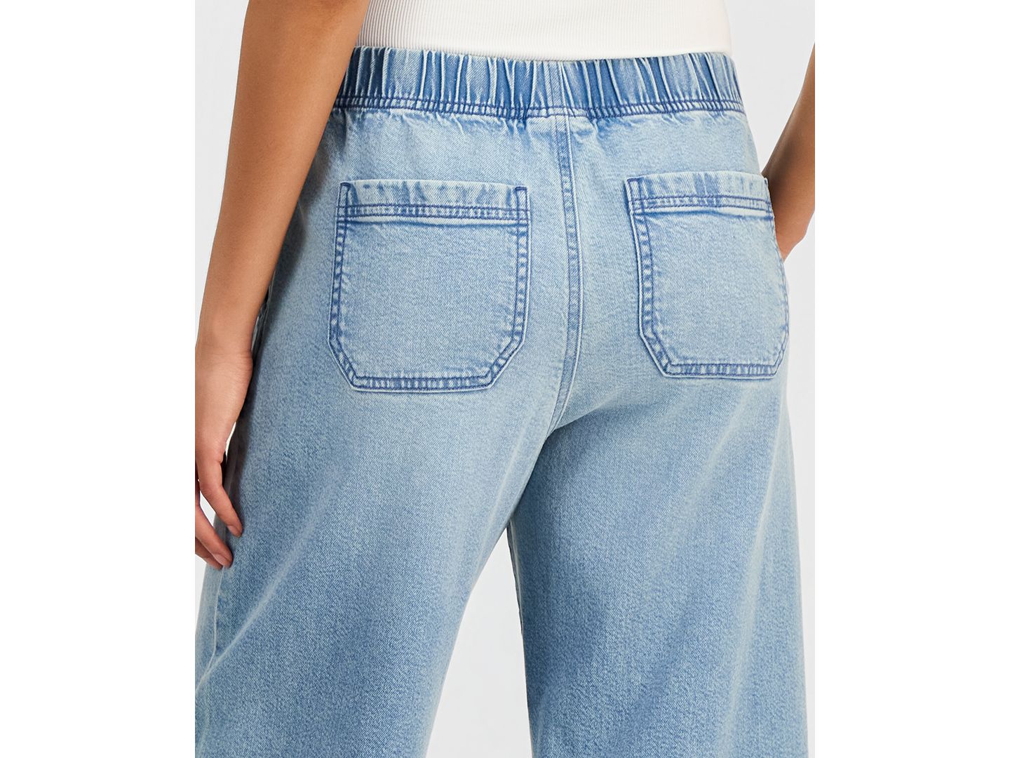 Женские джинсы Style & Co High-Rise Pull-On Barrel, цвет: Варёный, вариант 1 — фото 5