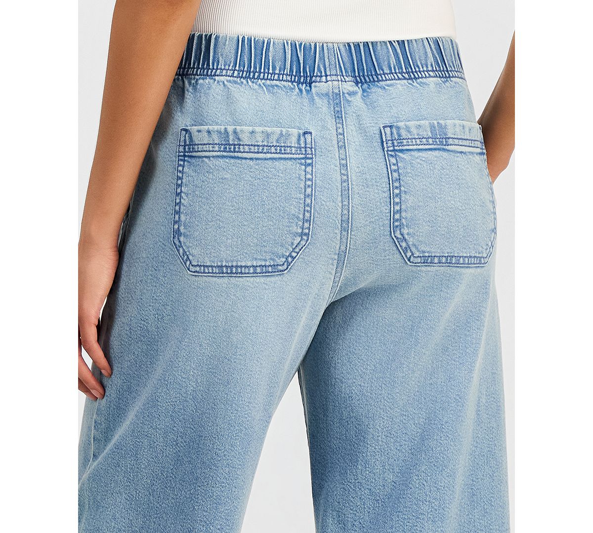 Style & Co Women's High-Rise Pull-On Barrel Jeans, Macy's Exclusive view 5 — MAYCSS fashion products