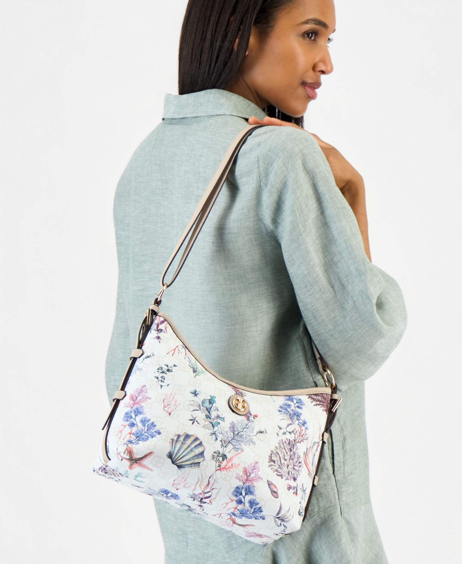 Sea Print Shoulder Bag