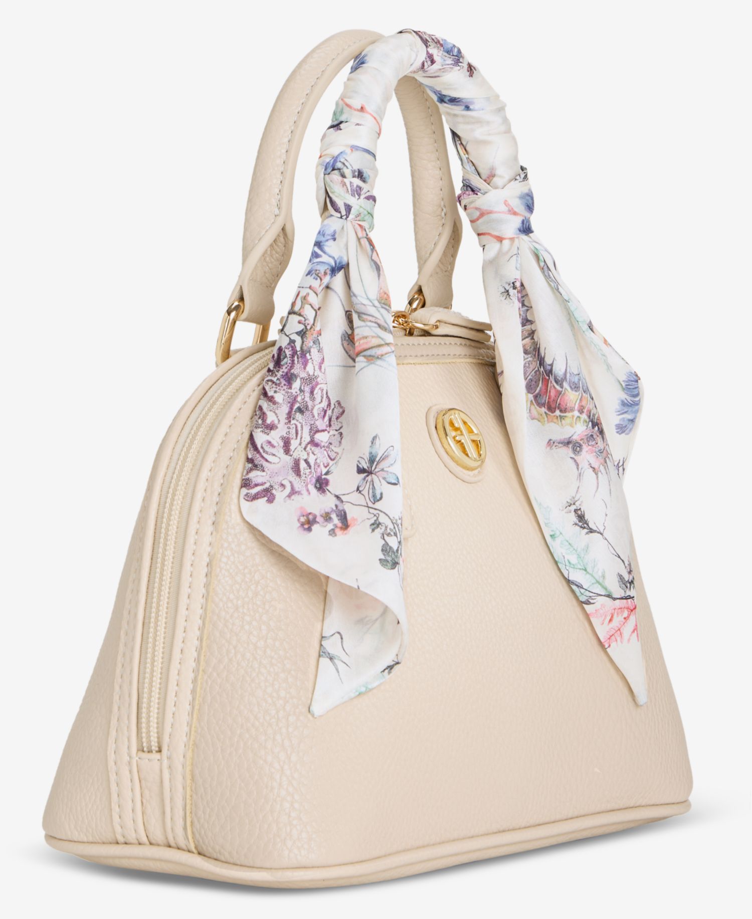 Scarf Handle Dome Satchel