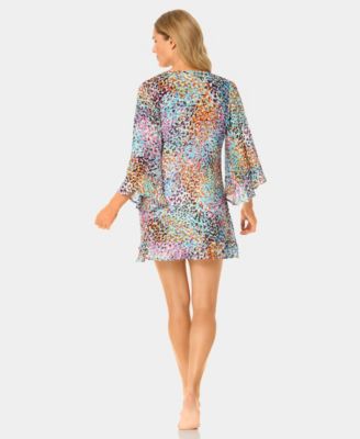 Women's Bell-Sleeve Flounce Swim Tunic
