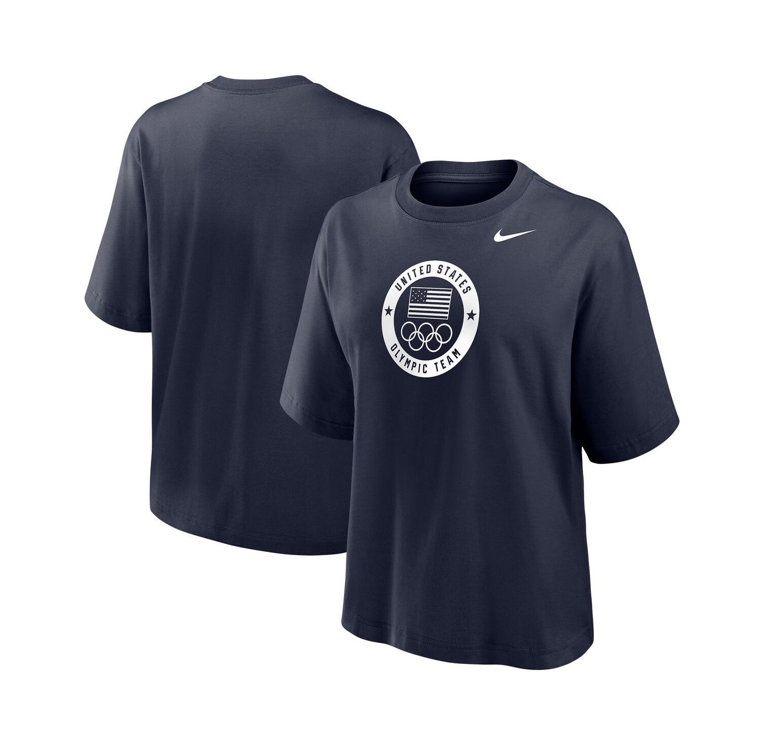 Women's Navy Team USA Boxy T-Shirt