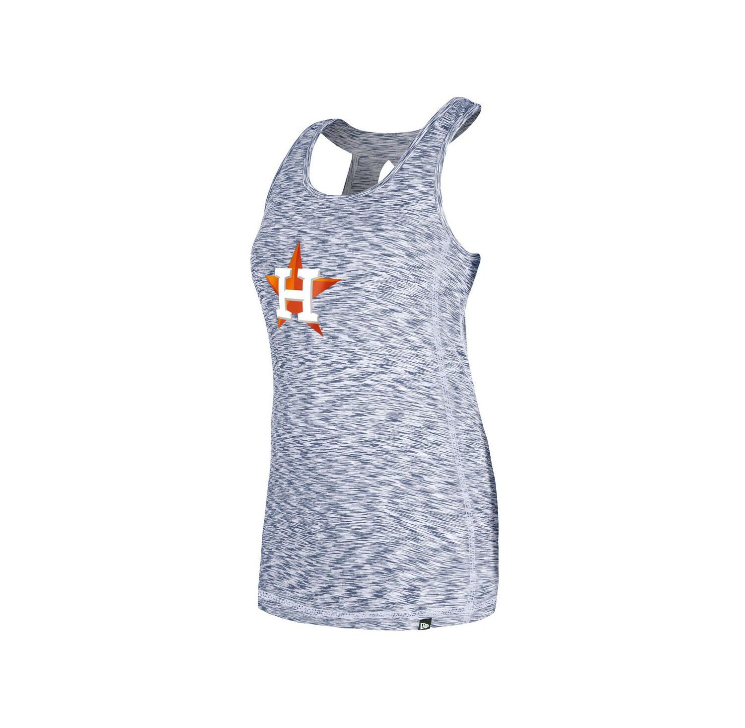 Women's Navy Houston Astros Space Dye Keyhole Back Tank Top