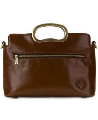 Karine Mini Leather Top Handle Crossbody Bag