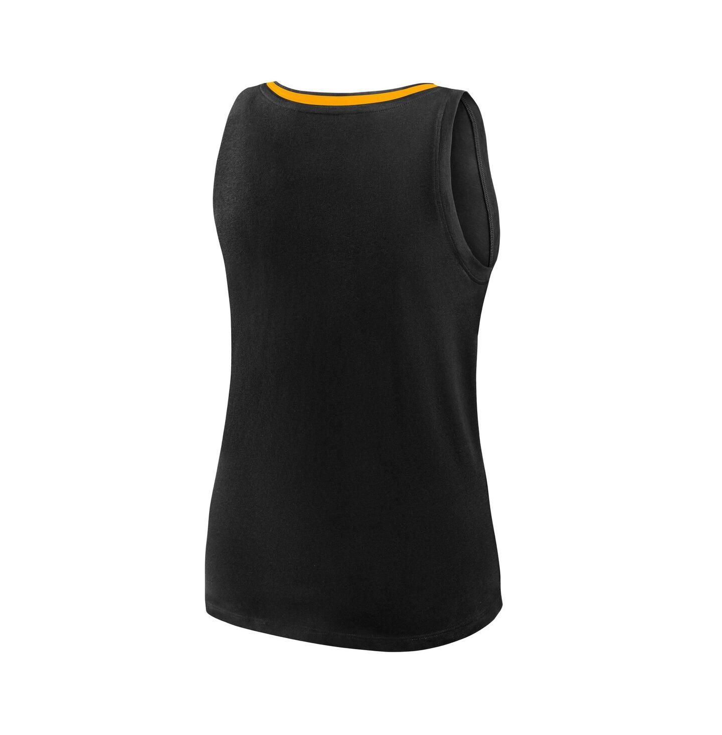 Женский топ Logo Athletic Black Boston Bruins Stellar Win V-Neck — фото 3