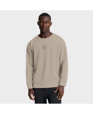 Men's Tan Toronto Maple Leaf Authentic Pro Road Tri-Blend Sweatshirt