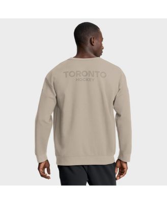 Men's Tan Toronto Maple Leaf Authentic Pro Road Tri-Blend Sweatshirt