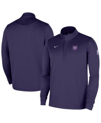 Men's Purple Sacramento Kings 2025/26 City Edition Remix Authentic Coaches Dri-FIT Half-Zip