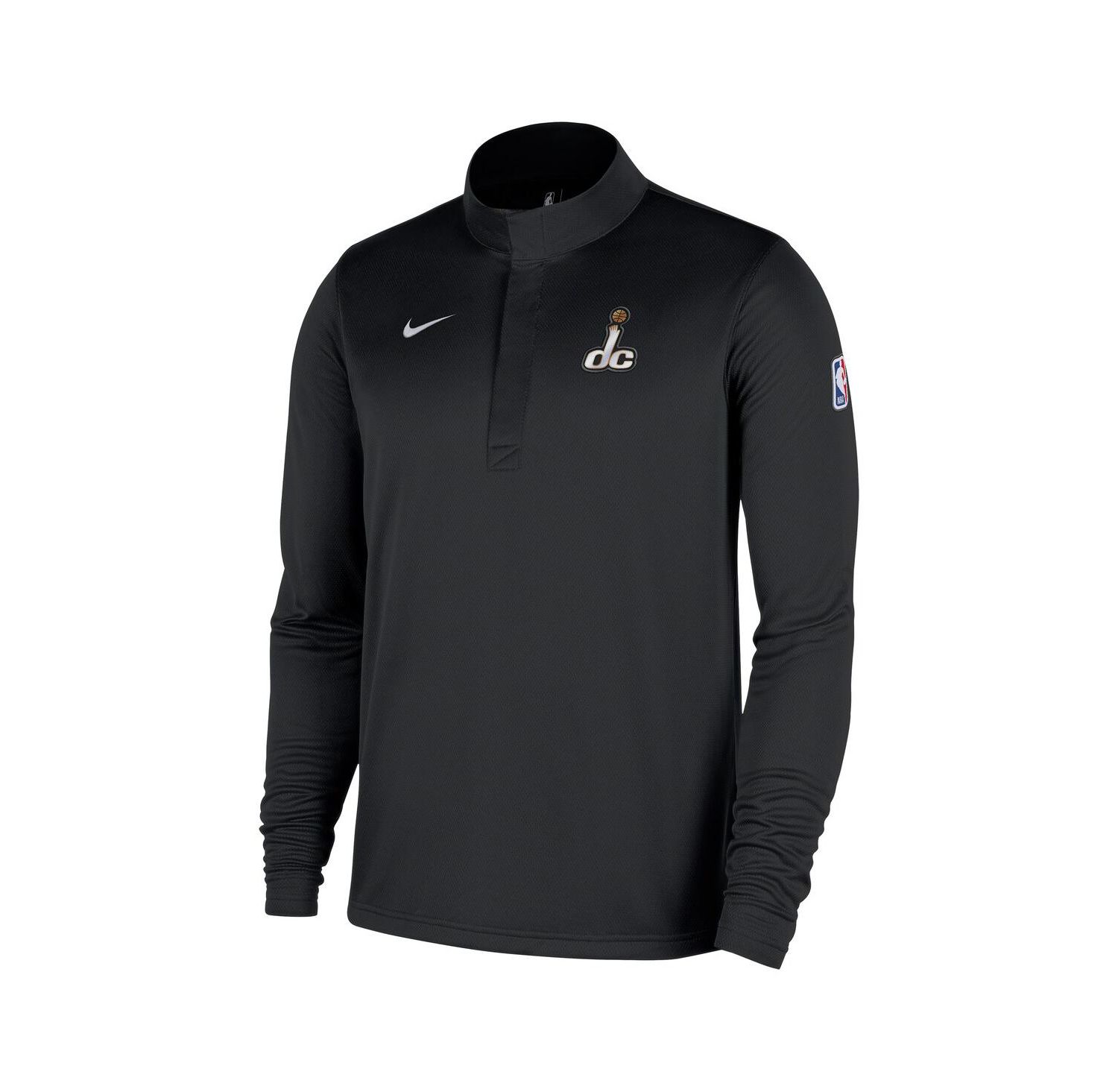 Men's Black Washington Wizards 2025/26 City Edition Remix Authentic Coaches Dri-FIT Half-Zip