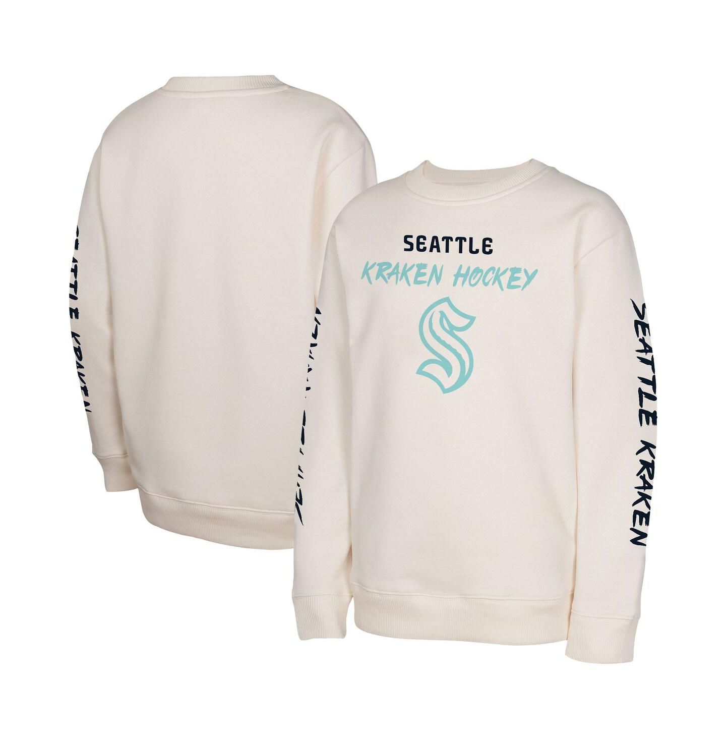 Детская толстовка Outerstuff Cream Seattle Kraken Star Power Pullover — фото 1