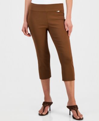 Brown Petite Dress Pants & Trousers | Macy's