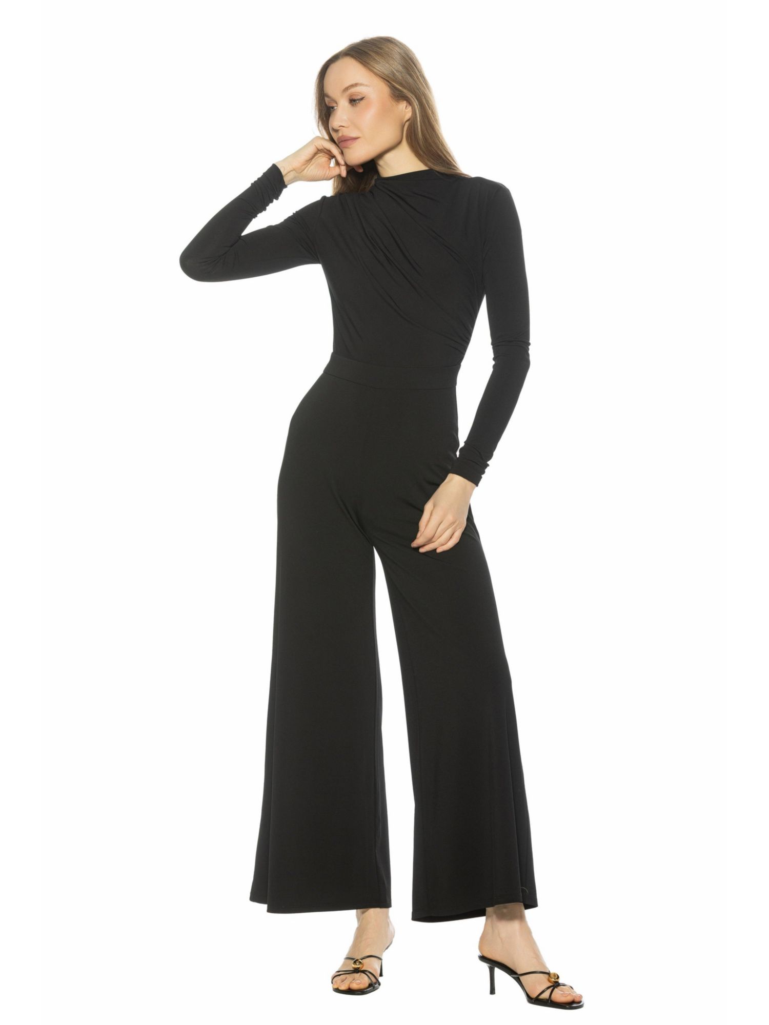 Women's Yael Long Sleeve Ruched Top Jumpsuit