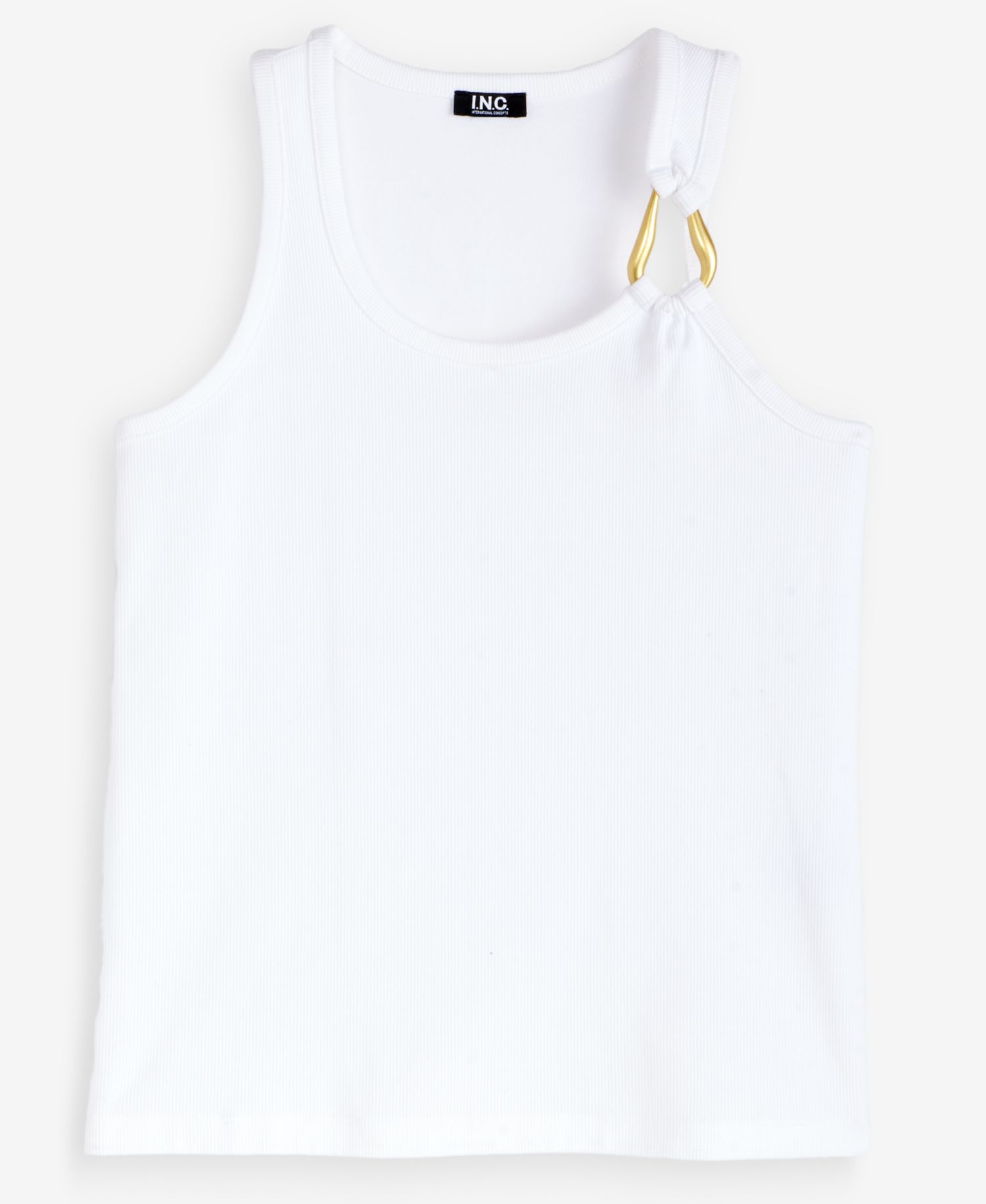 Petite Perfect Rib Hardware Tank Top