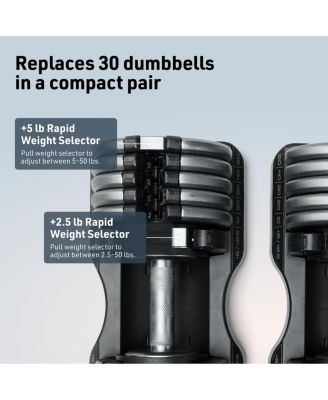 Single 55lb Select-A-Weight Dumbbell