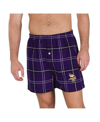 Men's Purple/Black Minnesota Vikings Ultimate Flannel Boxers