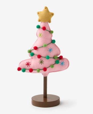 Whimsy Pink Tree with Ornaments D&eacute;cor