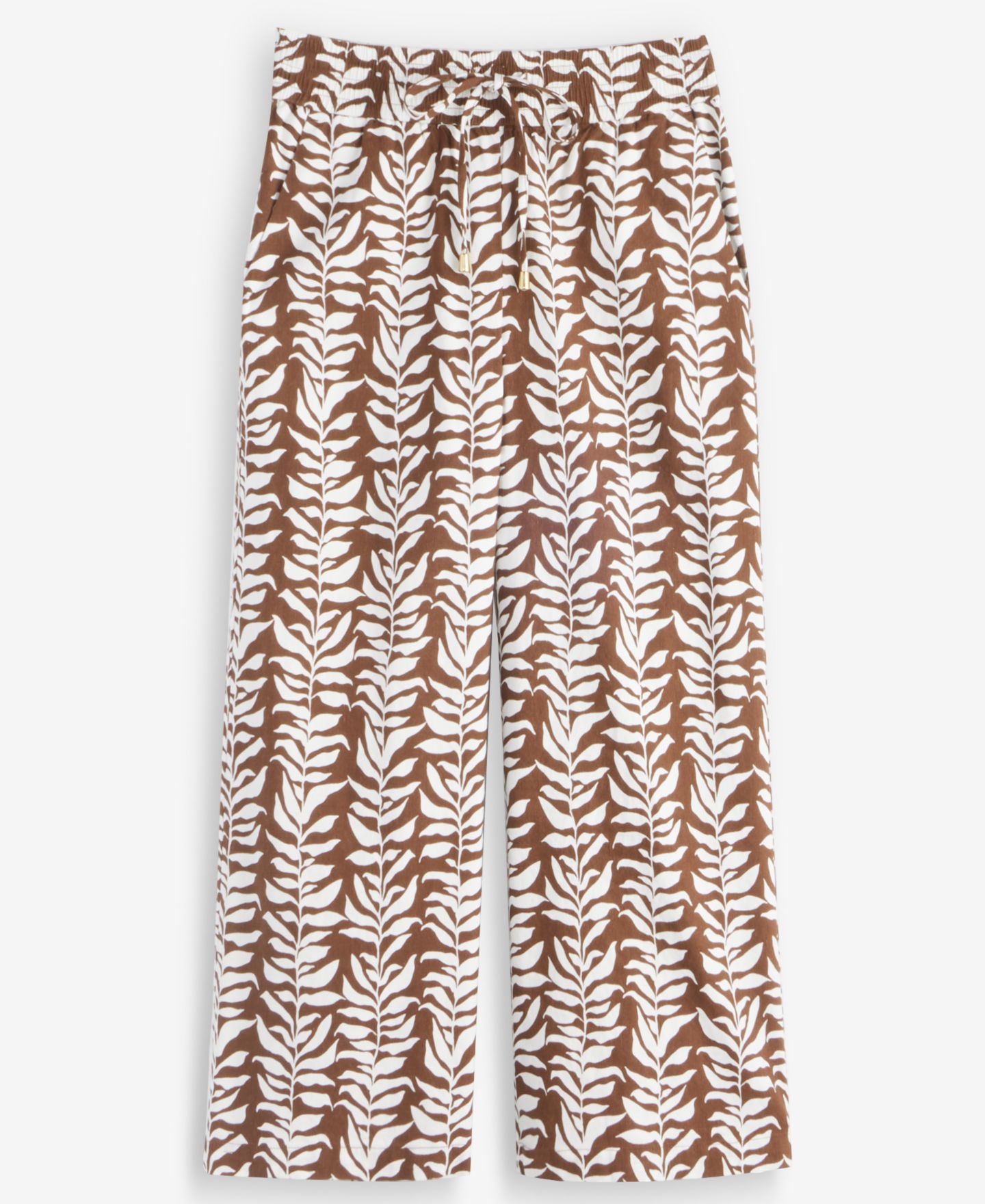 Женские брюки I.N.C. International Concepts Petite Printed Linen High-Rise Wide-Leg, цвет: Lina Palms — фото 6