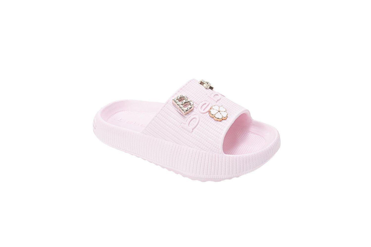 Big Girls Girls EVA Slide - Lightweight Comfy Slide Sandals with Metal Charms