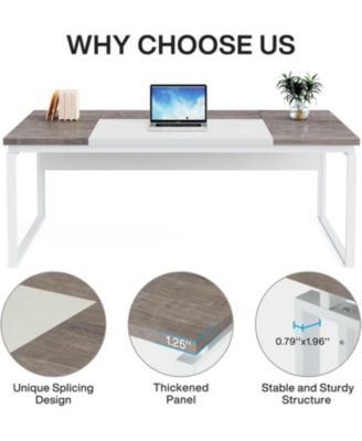 63" Computer Desk Home Office Desk Writing Table for Workstation (Only Table)