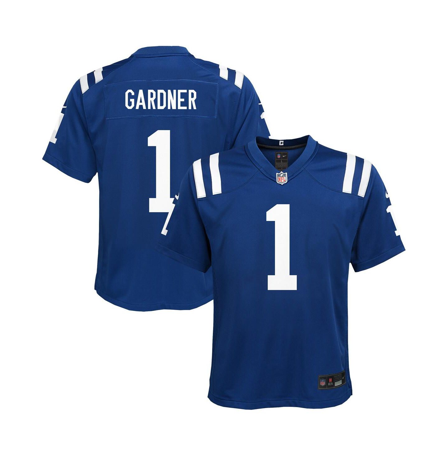 Детская домашняя игровая джерси Nike Ahmad Sauce Gardner Indianapolis Colts, Blue — фото 1