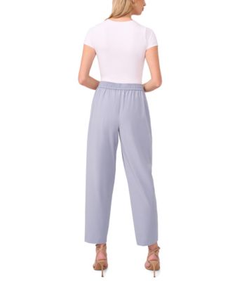 Women's Drawstring Waist Slim Pants