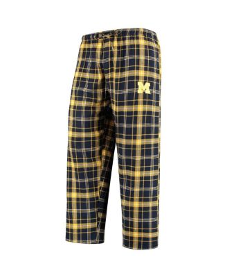 Men's Navy/Gold Michigan Wolverines Ultimate Flannel Pants