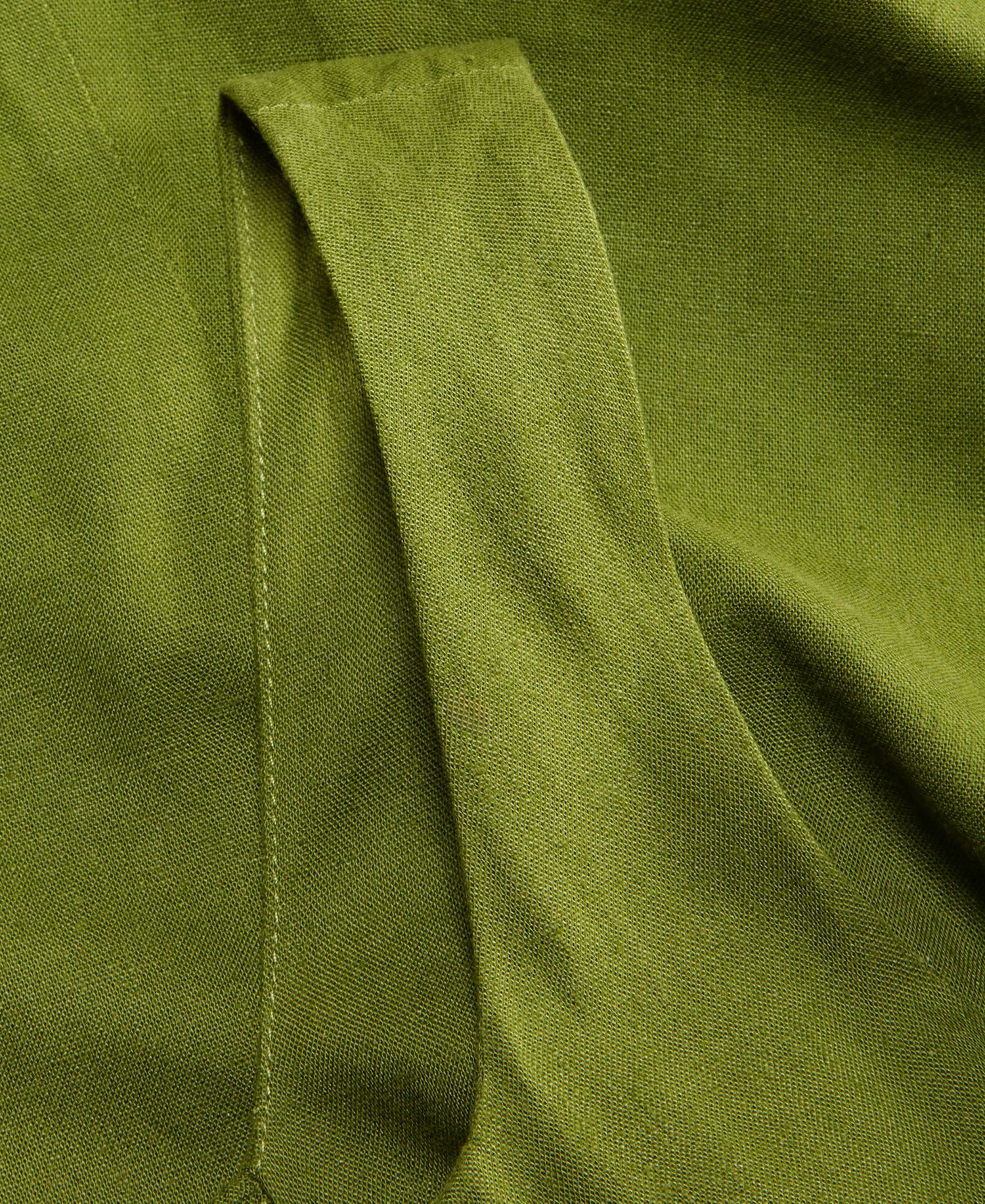Petite Square-Neck Linen Dress