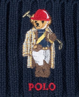 Men's Modern Classic Polo Society Bear Beanie
