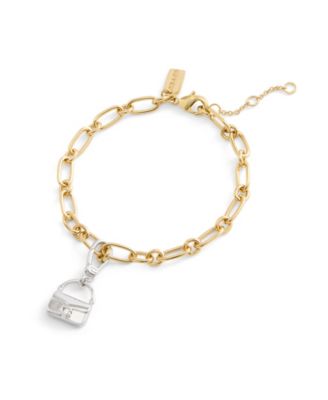 Rhodium Collectible Signature Sculpted Handbag Jewelry Charm