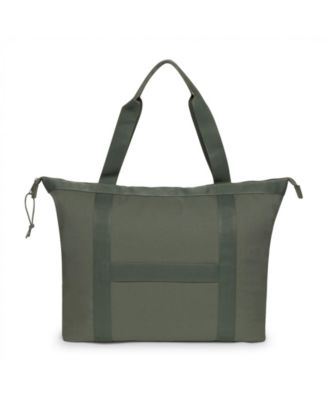 Travel Tote Monotone Khaki Shoulder Bags